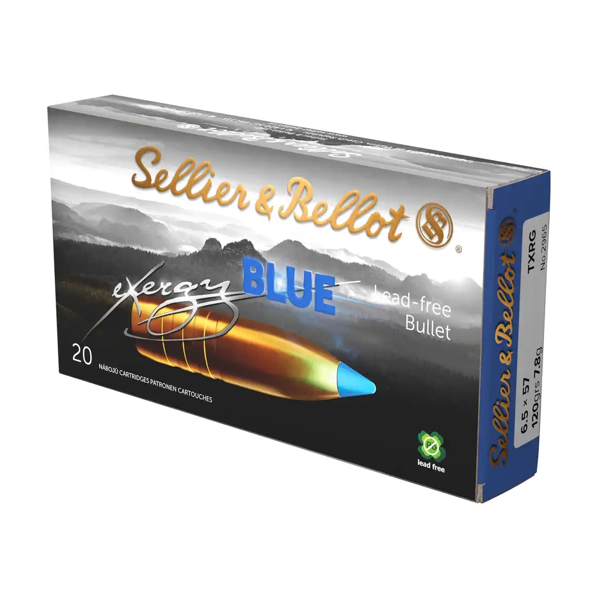 7x57 tipped eXergy blue 9,7g/150grs. Kugelpatronen