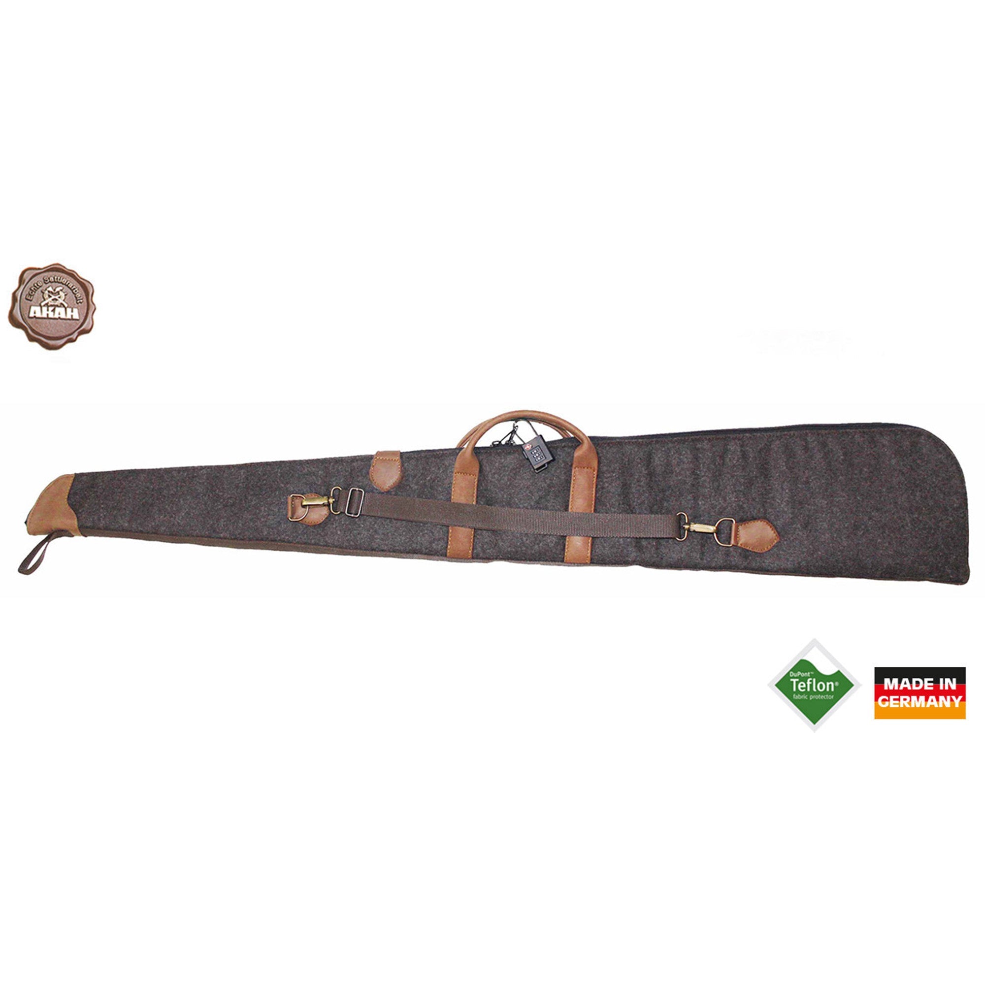 Flintenfutteral aus Loden und Elchleder