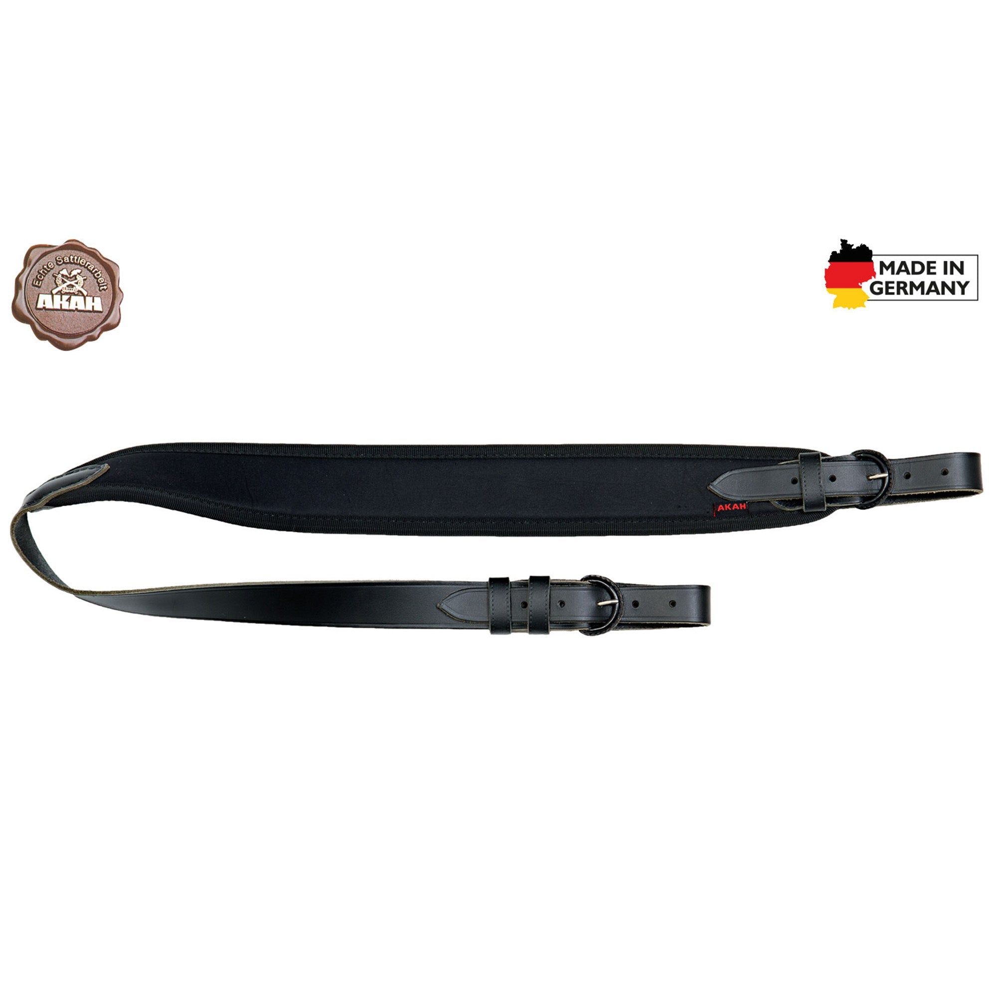 Gewehrriemen Vollrindleder mit Neopren