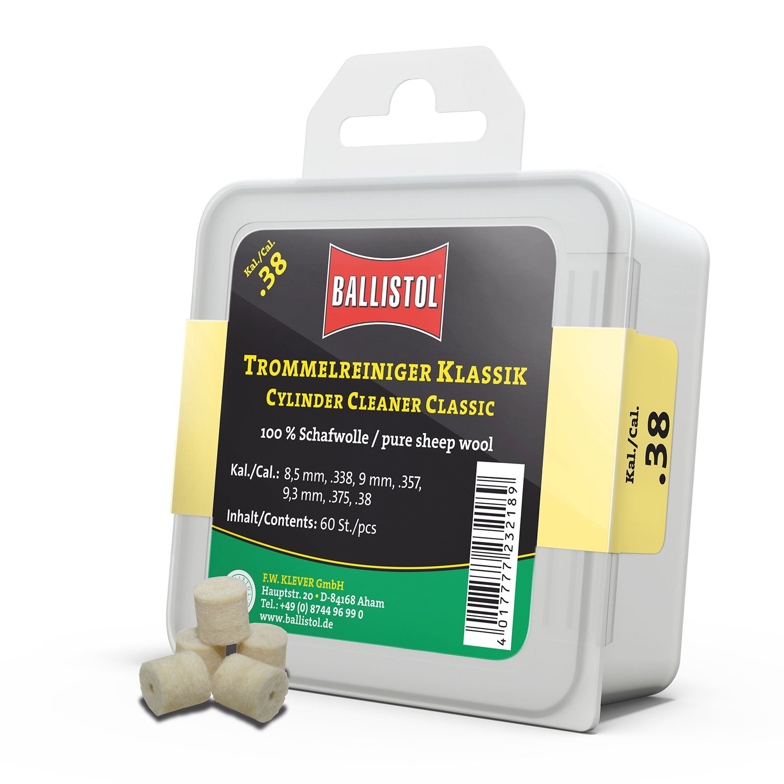 Filz-Trommelreiniger Klassik / 60 Stk.