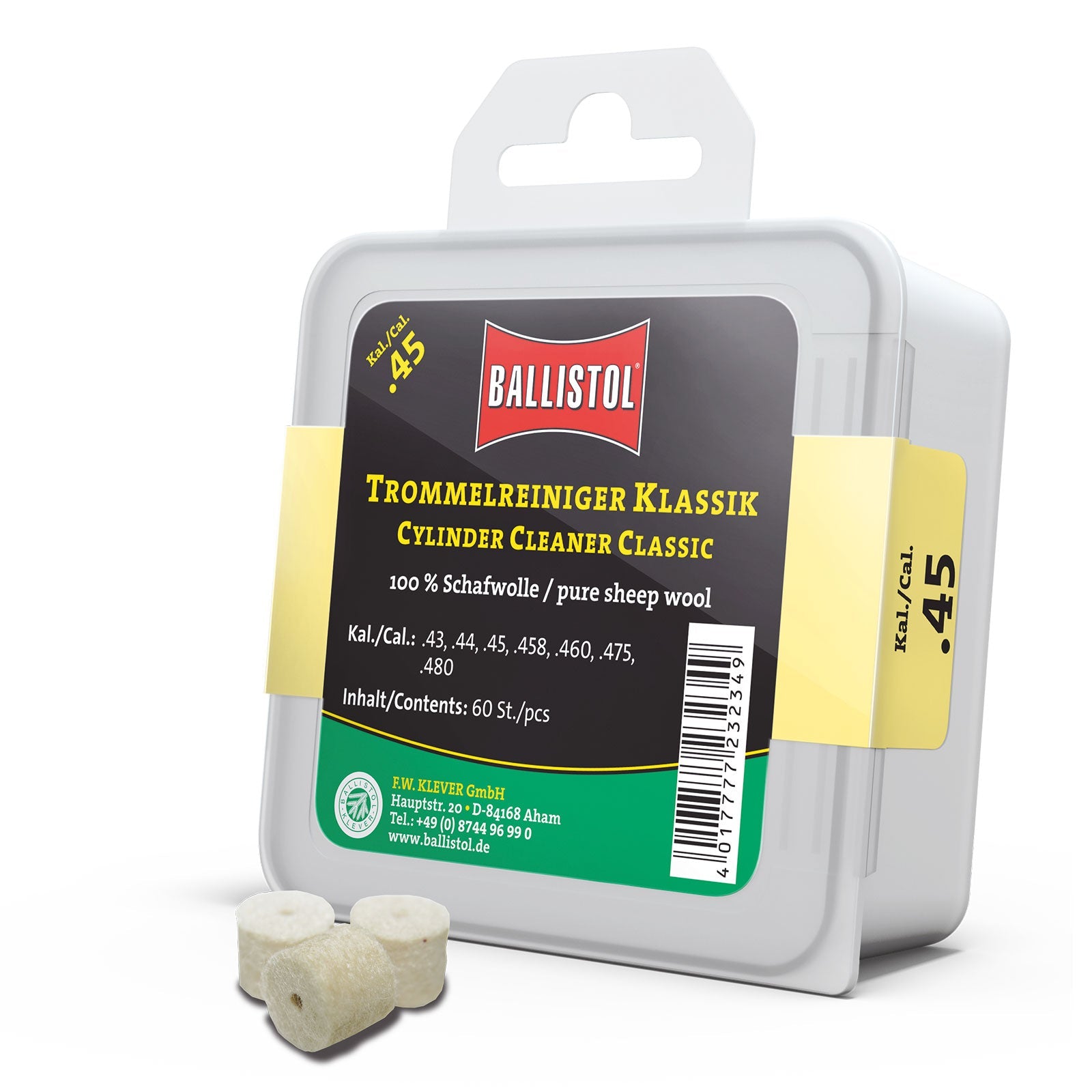 Filz-Trommelreiniger Klassik / 60 Stk.