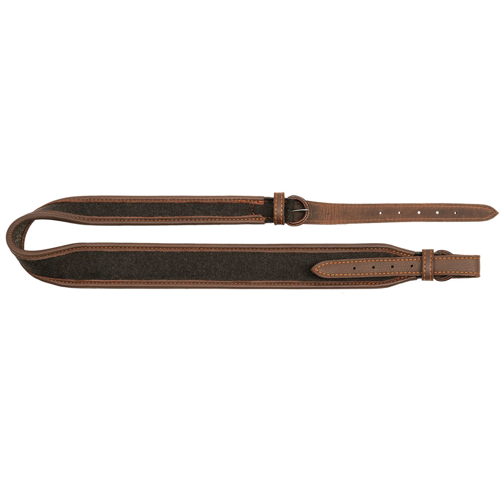 Gewehrriemen Elchleder & Loden mit Kork-Unterlage