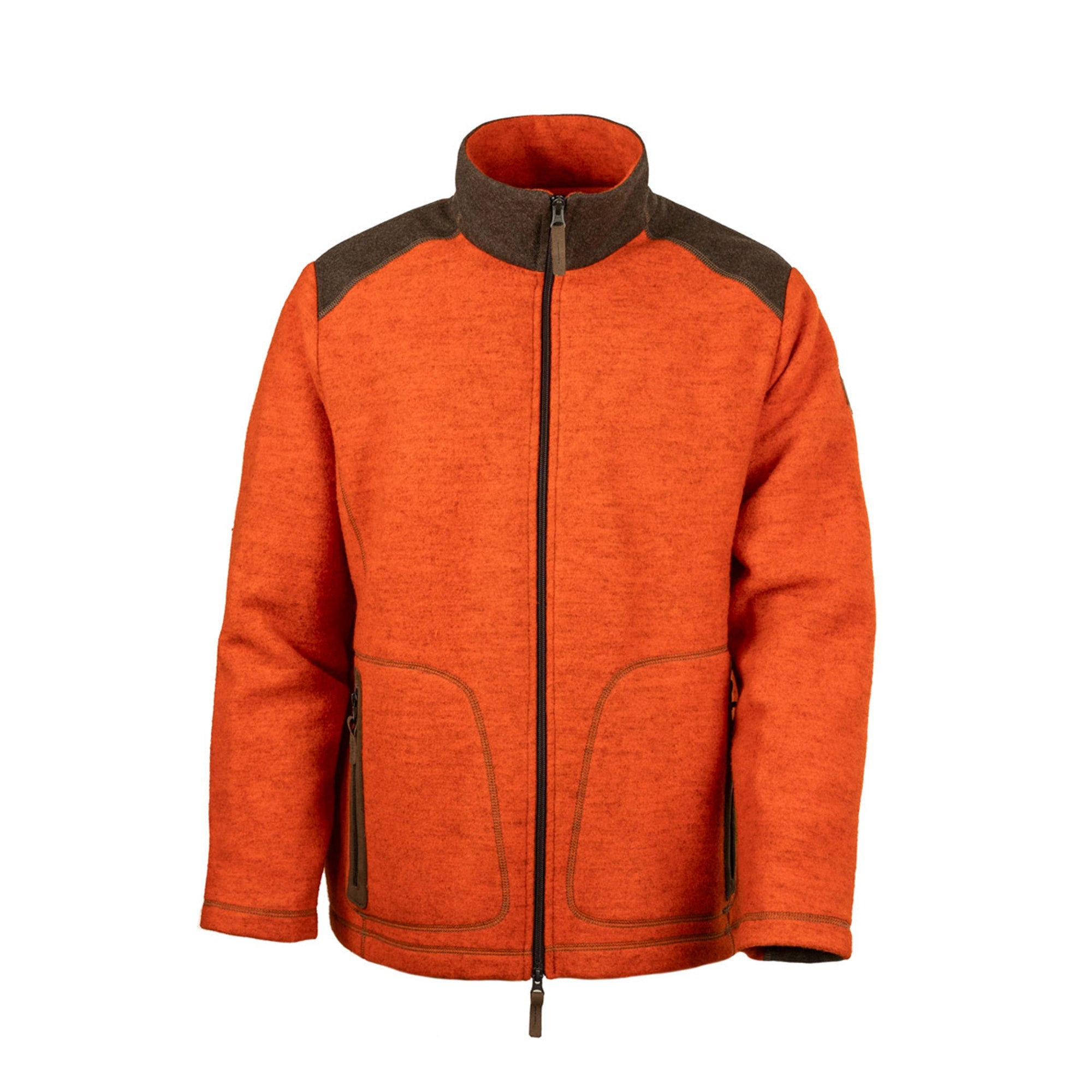 Loden-Fleecejacke Urs in Orange