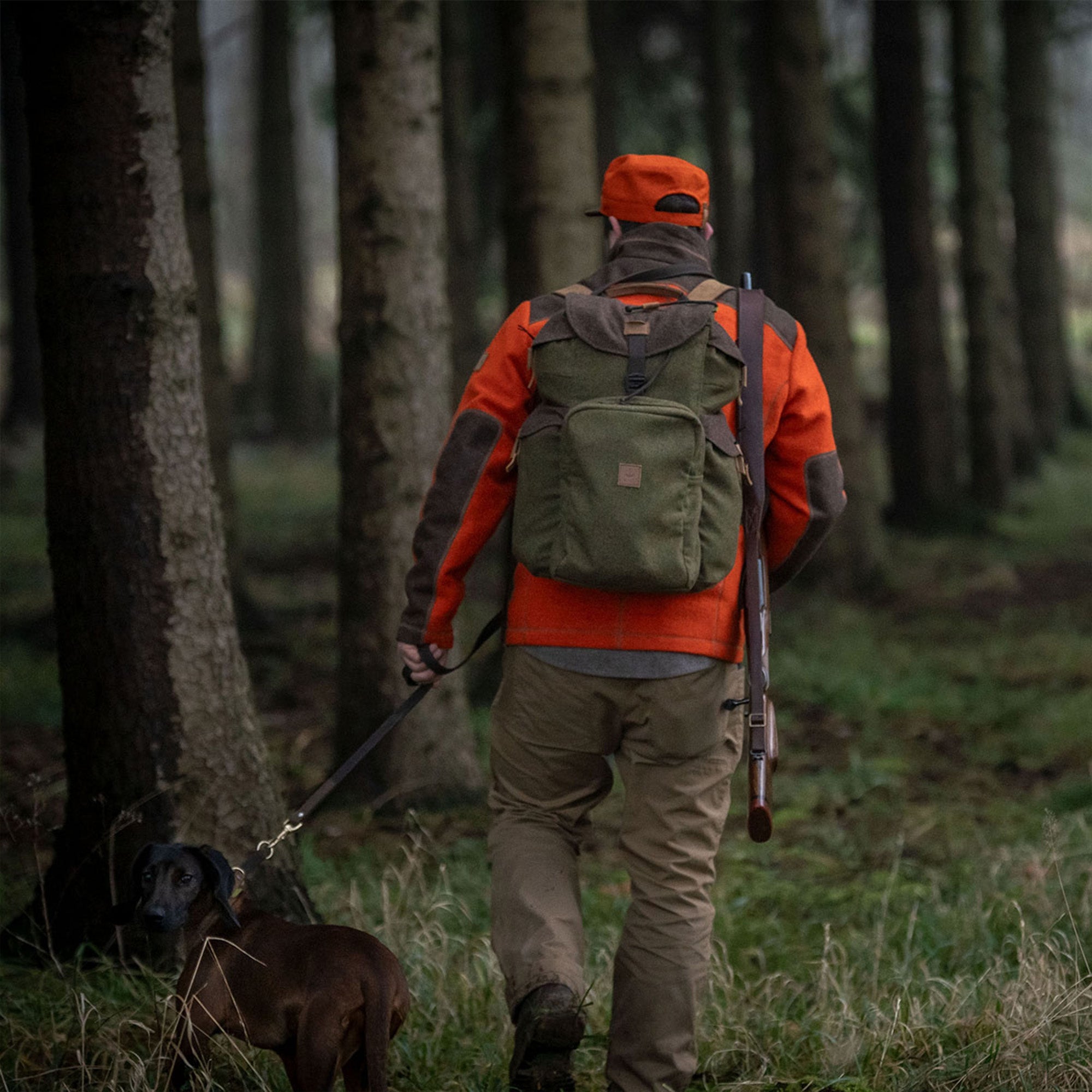 Loden-Fleecejacke Urs in Orange