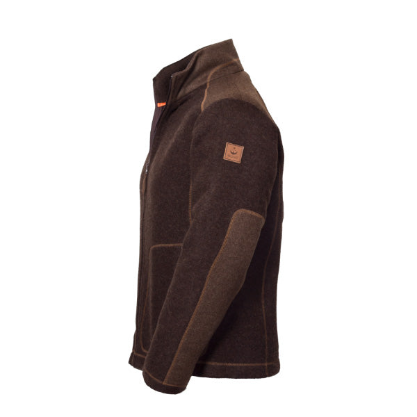 Loden-Fleecejacke Urs in dunkelbraun