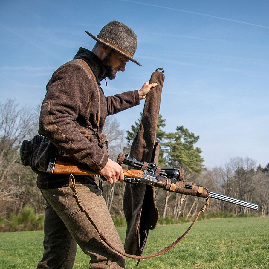 Loden-Fleecejacke Urs in dunkelbraun