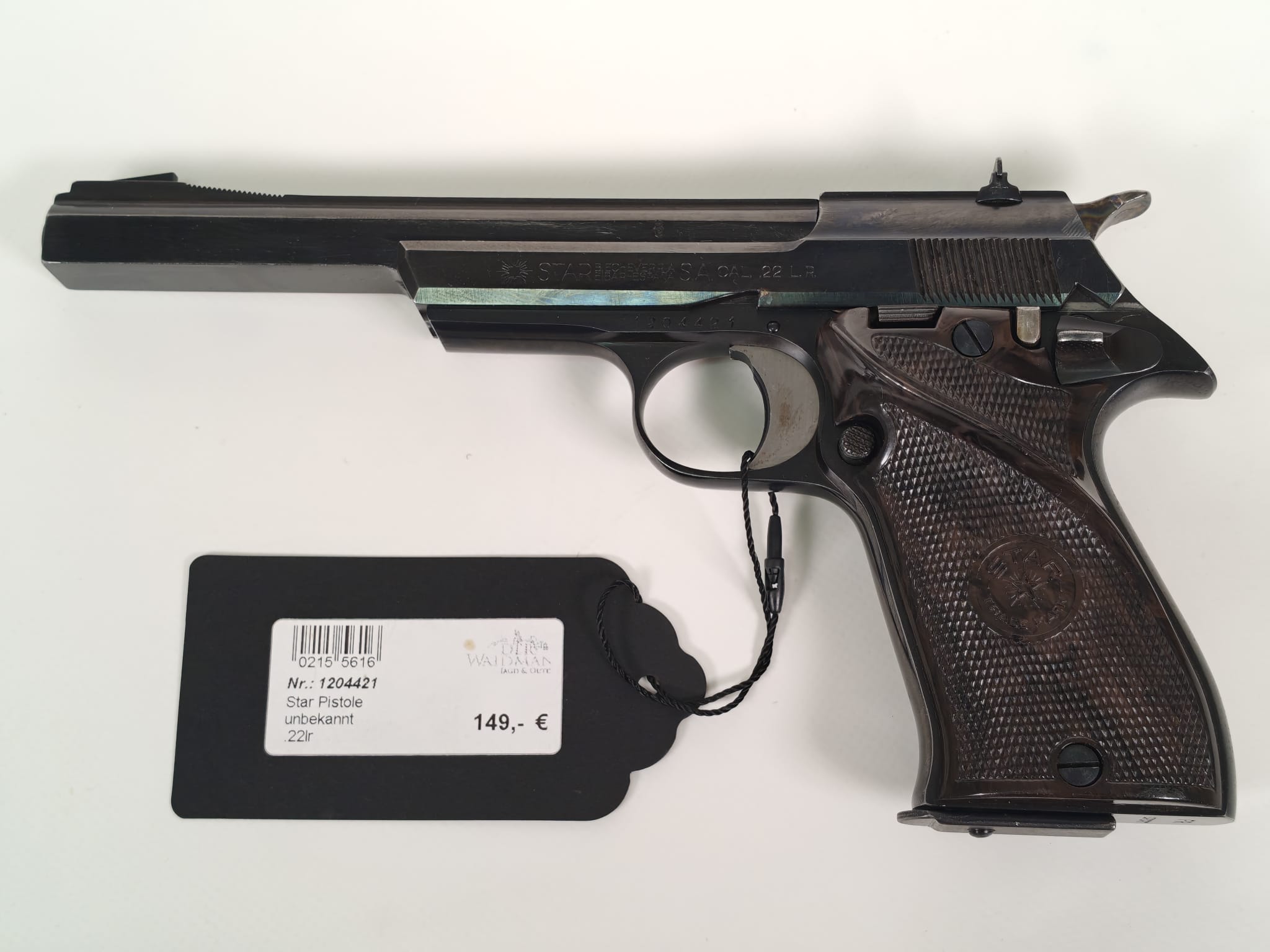 Star .22 lr Pistole mit 15 cm Lauf