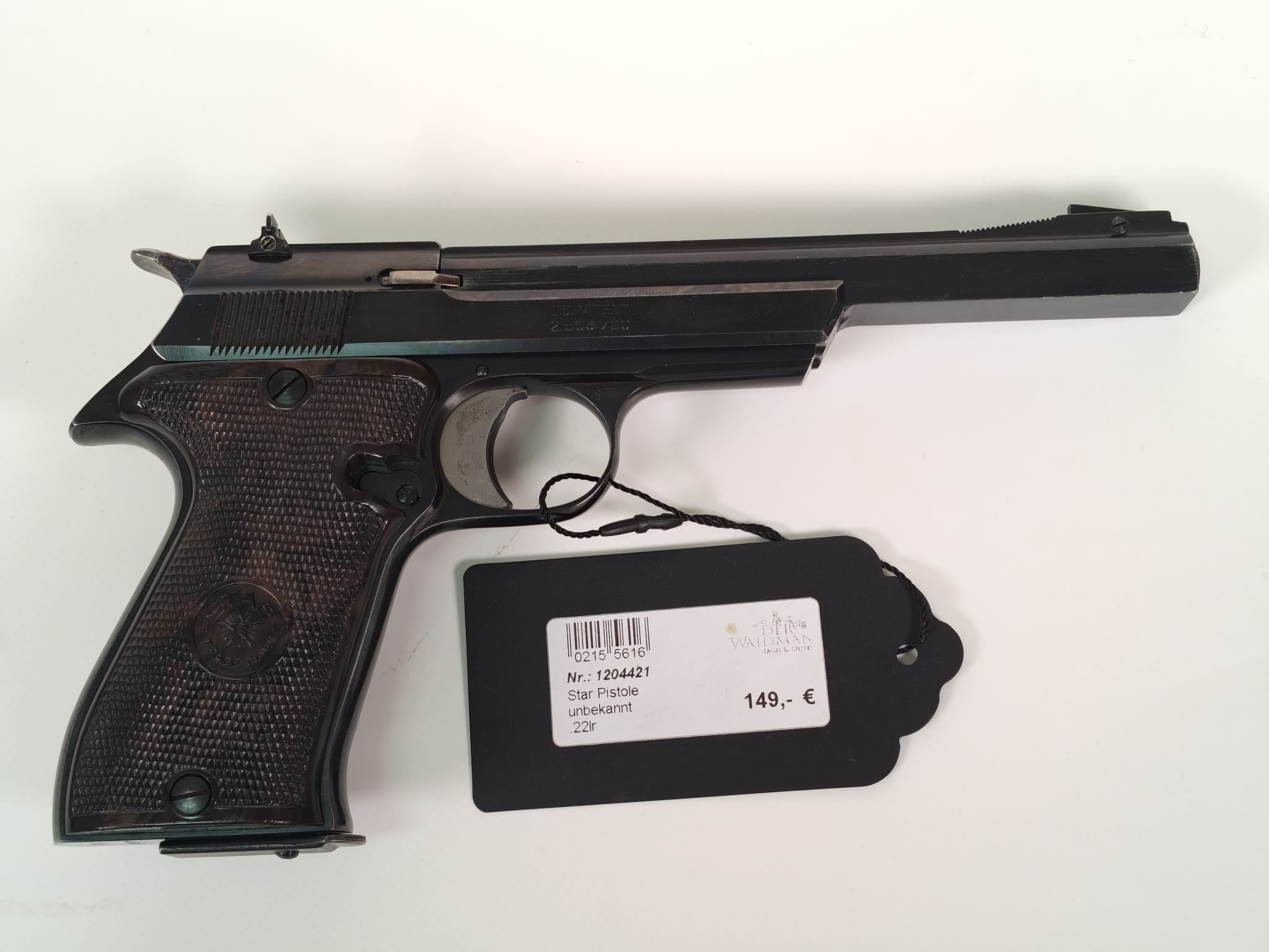 Star .22 lr Pistole mit 15 cm Lauf