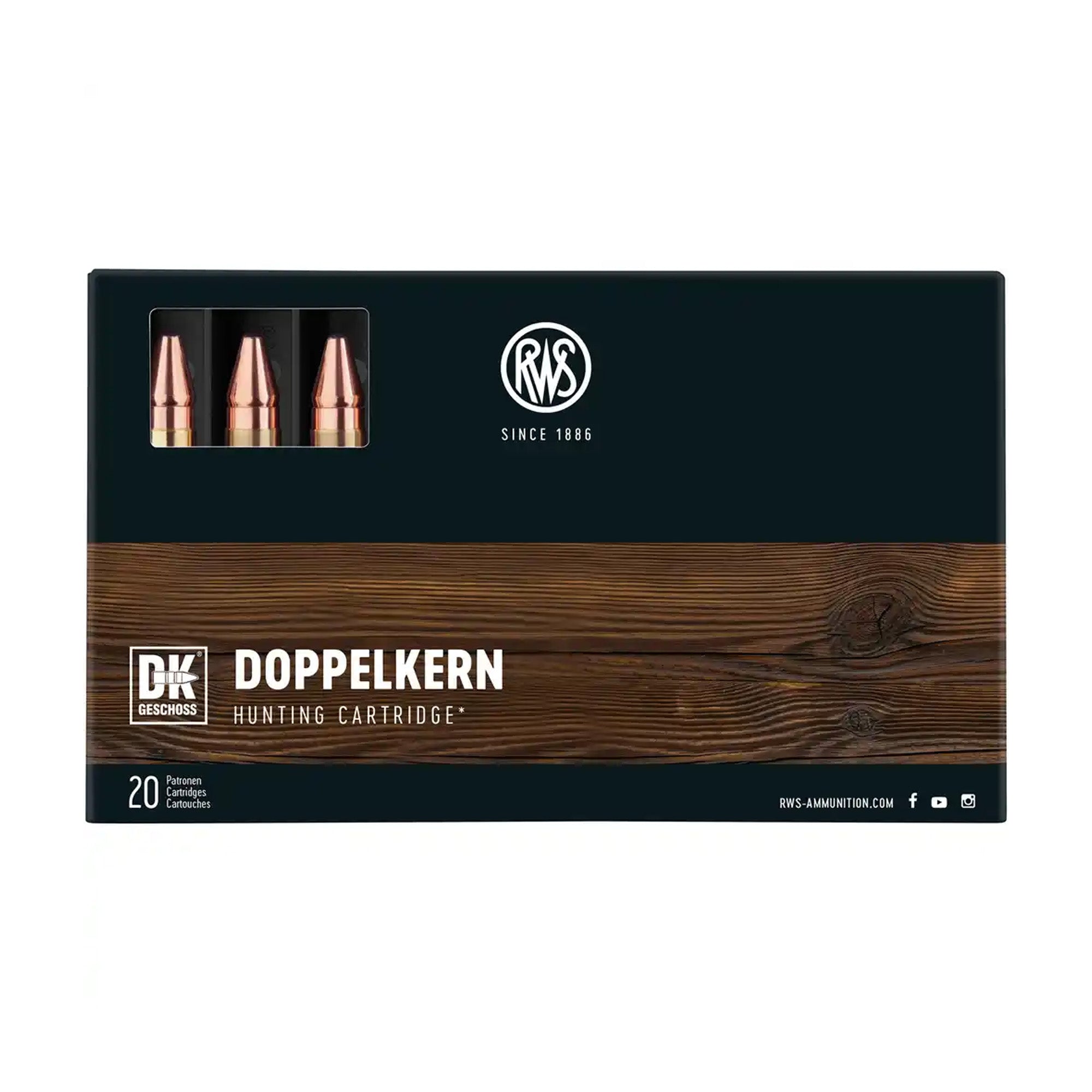 9,3x62 Doppelkern 14,6g/225grs. Kugelpatronen