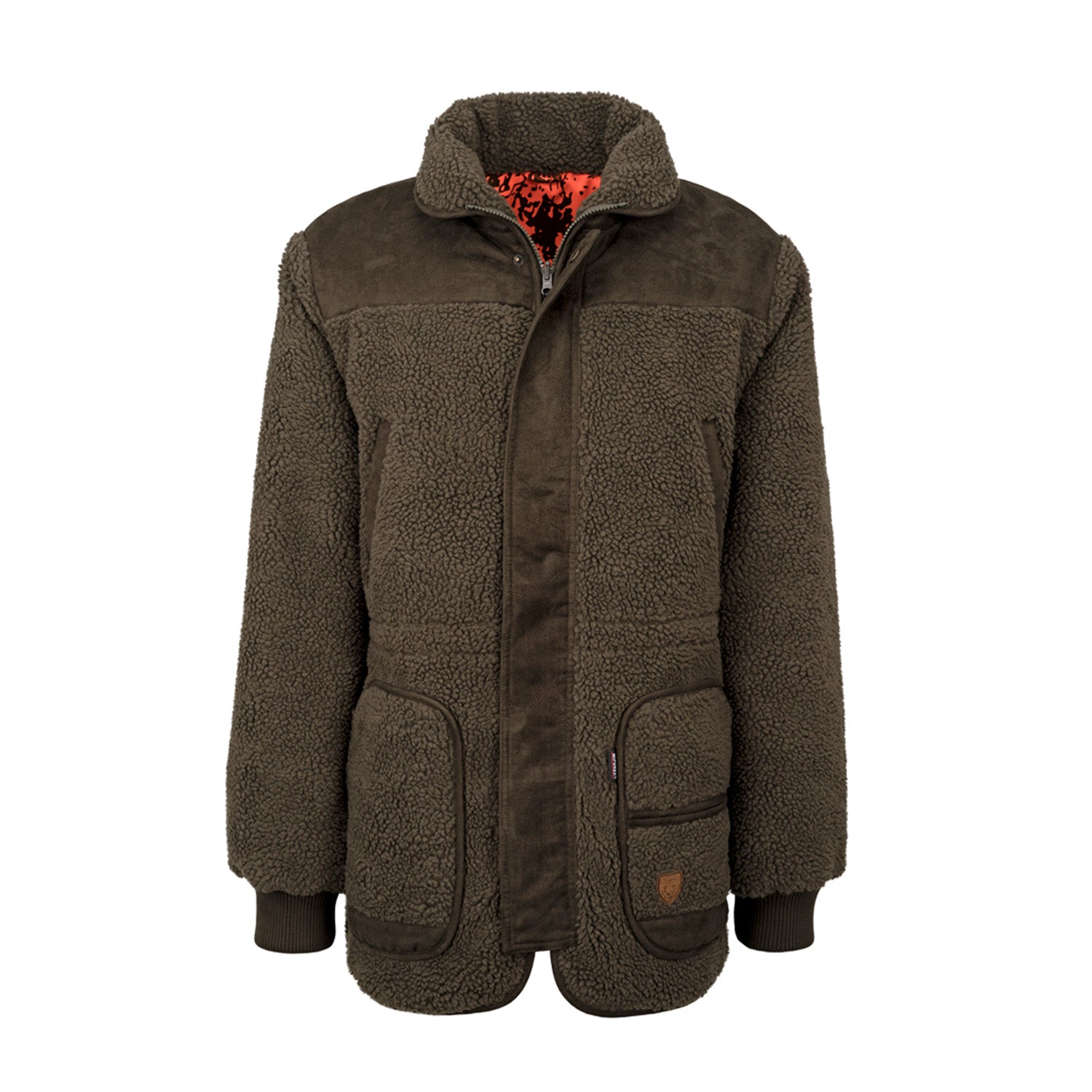 Warn-Wende-Faserpelzjacke "DRÜCKJAGD"