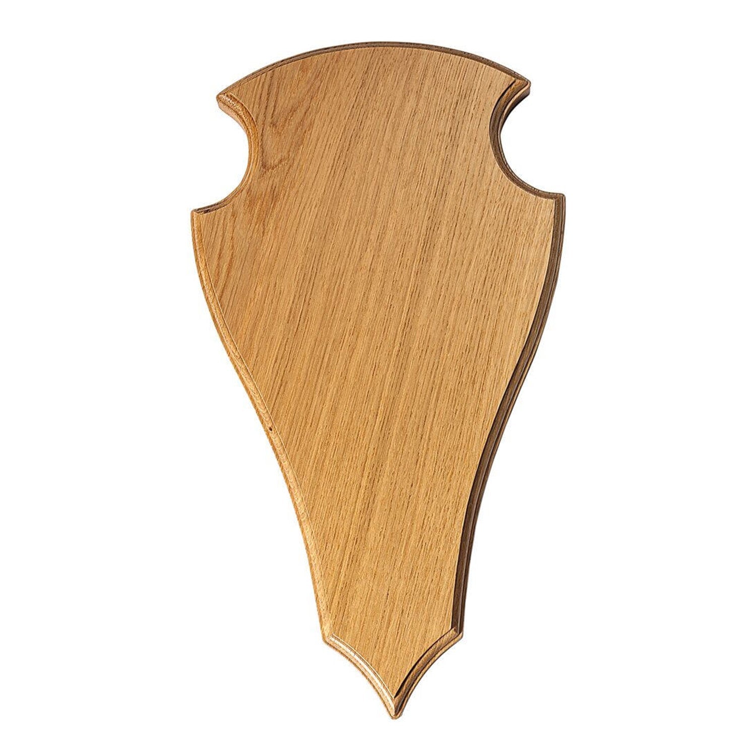 Massives Eichenschild für Damwild – Spitz