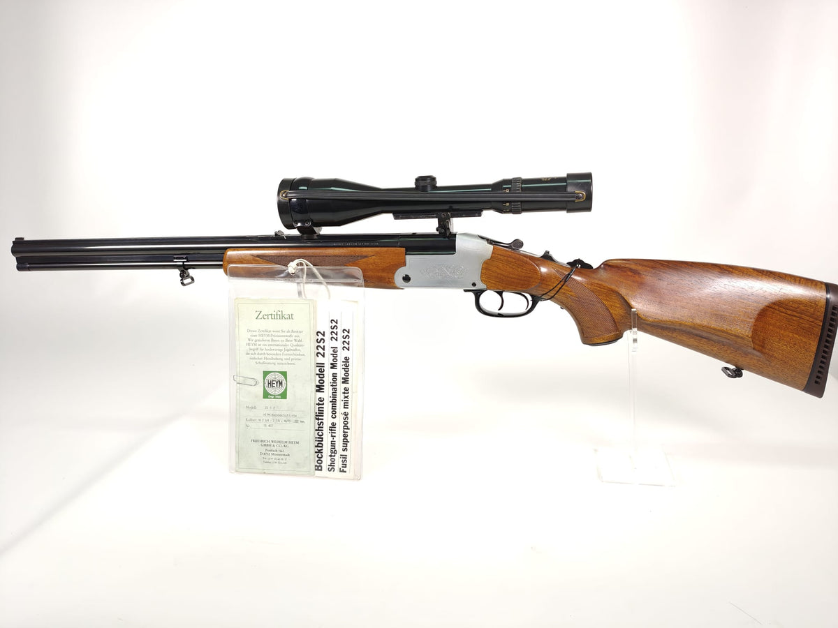 Heym Mod. 22 S 2 Bockbüchsflinte .222Rem & 16/70 inkl. Schmidt & Bender 3-12x56