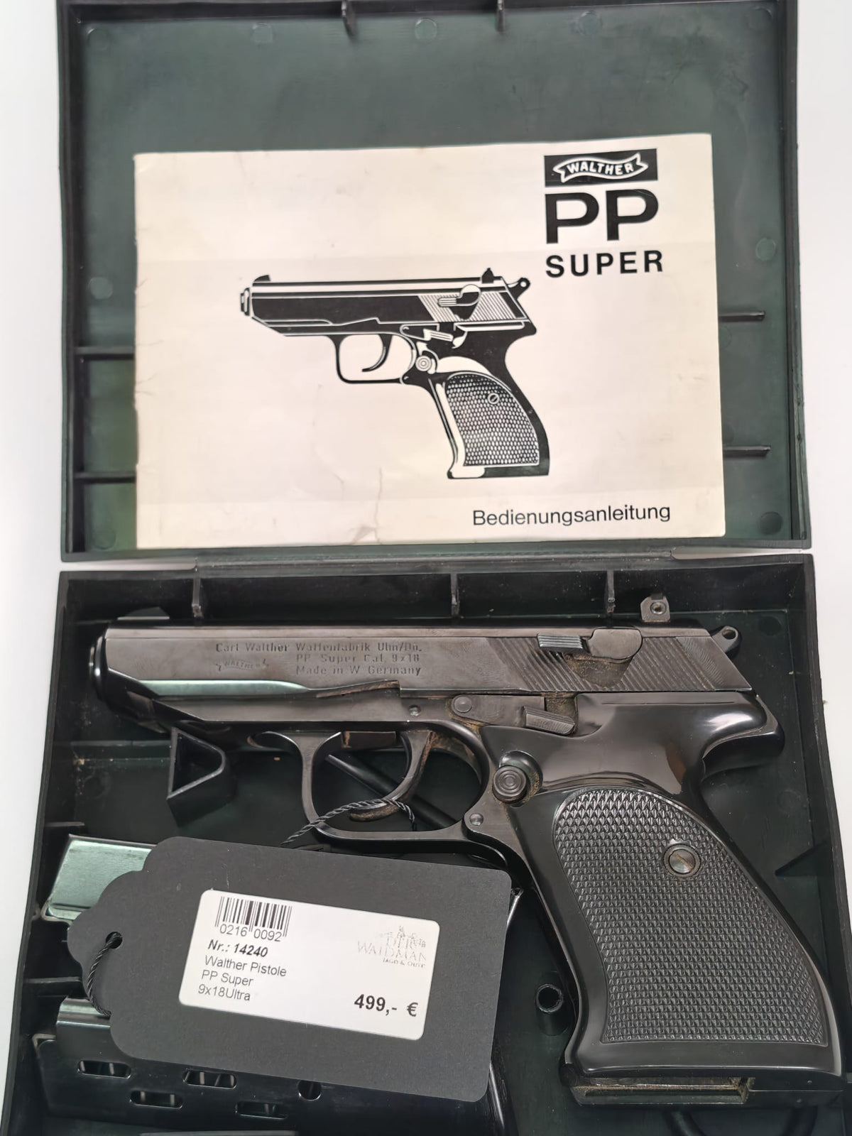 Walther PP Super 9x18Ultra inkl. originaler Box, Bedienungsanleitung und Putzstock