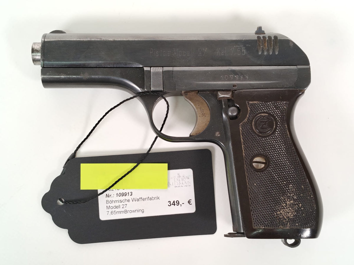 Böhmische Waffenfabrik A.G. Prag Mod. 27 – 7,65 mm Browning
