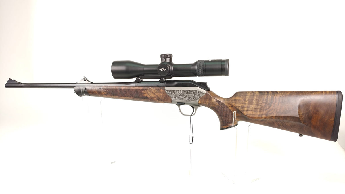 Blaser R8 Luxus 8x57 IS – Holzklasse 5, kannelierter Lauf und neues Blaser B2 3–18x50 iC