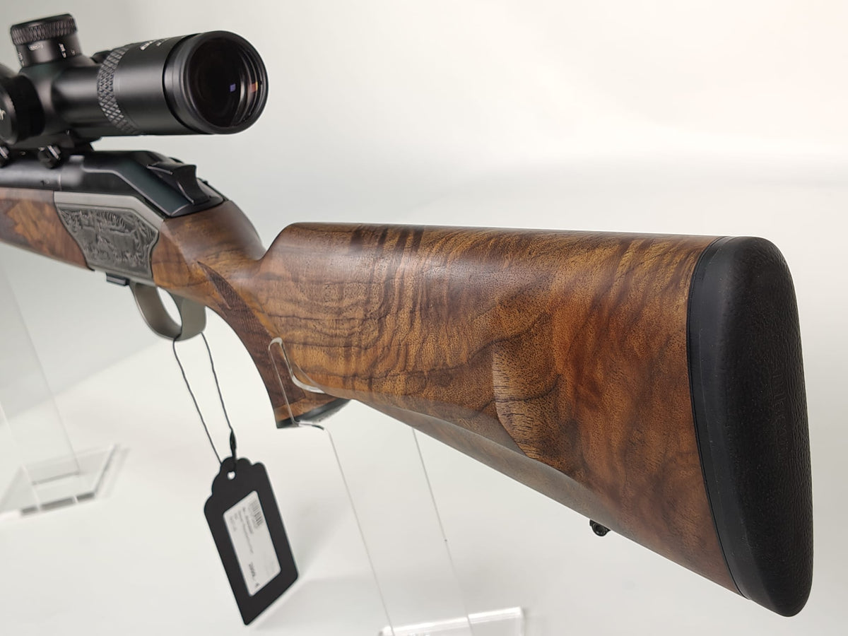 Blaser R8 Luxus 8x57 IS – Holzklasse 5, kannelierter Lauf und neues Blaser B2 3–18x50 iC